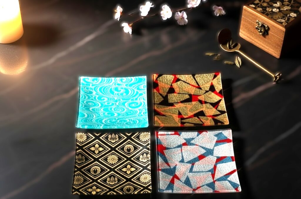 art glass kyoto yuzen